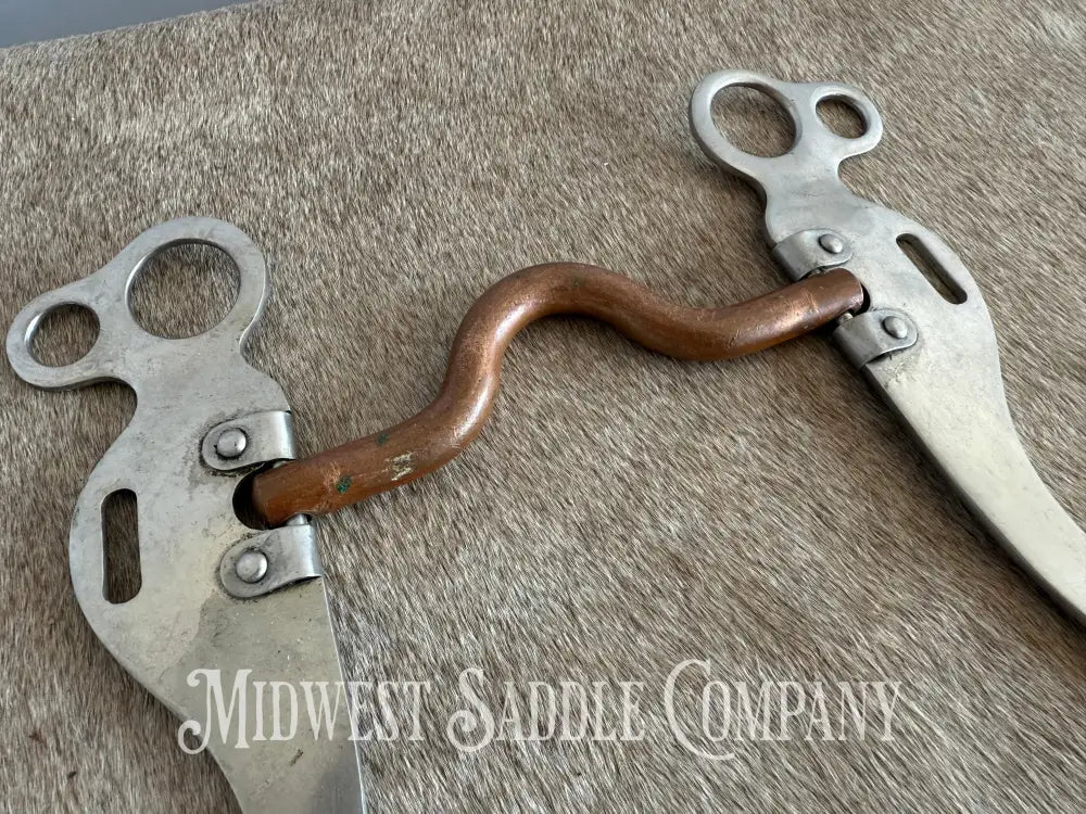 Medium Port Copper Western Horse Training Bit Bit