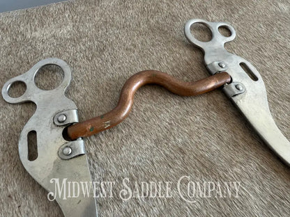 Medium Port Copper Western Horse Training Bit Bit