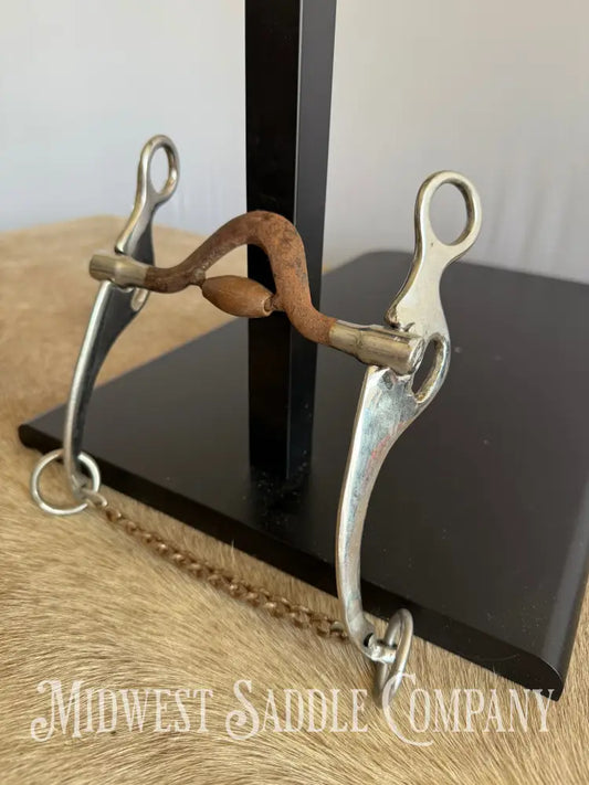 Medium Port with Roller Western Horse Training Bit