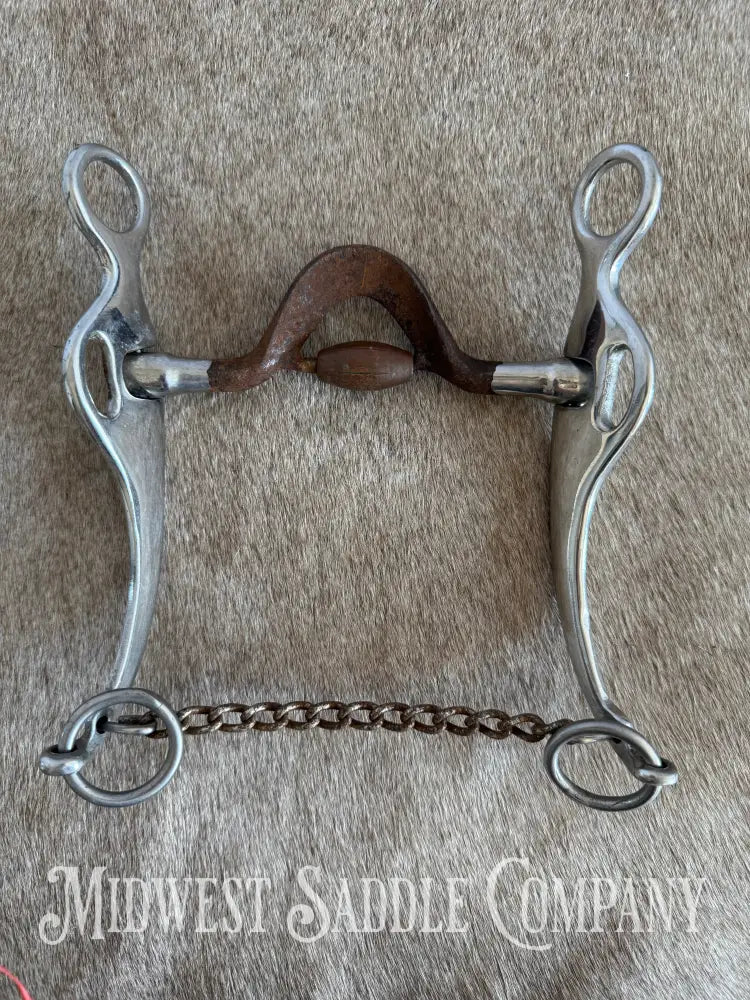Medium Port with Roller Western Horse Training Bit