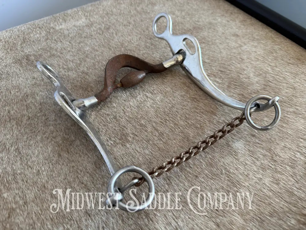 Medium Port with Roller Western Horse Training Bit
