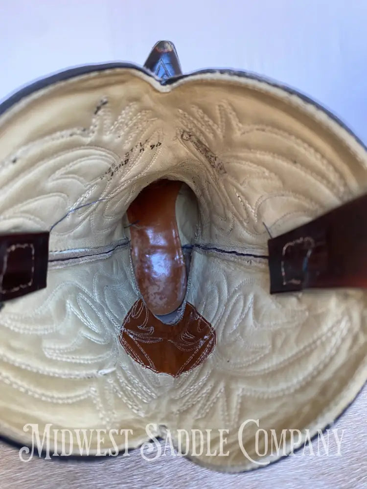 Vintage Texas Brand Western Leather Cowboy Boots - Mahogany Red Brown Men’s 10 1/2 D