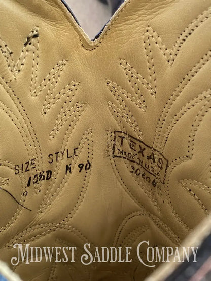 Vintage Texas Brand Western Leather Cowboy Boots - Mahogany Red Brown Men’s 10 1/2 D