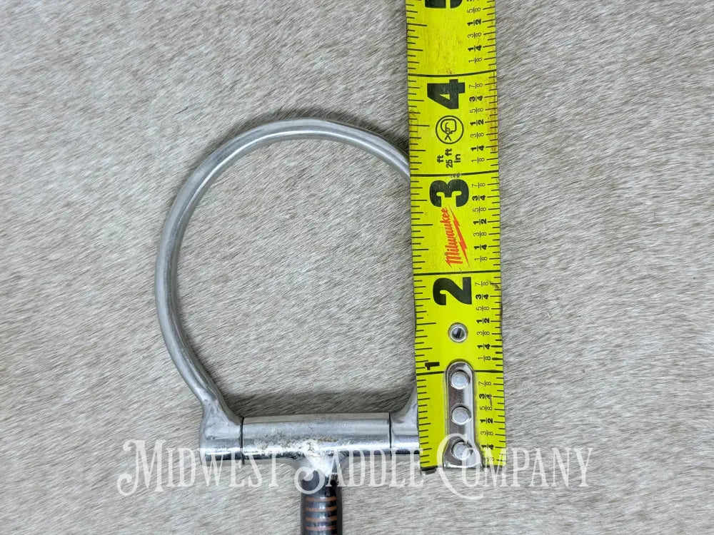 Metalab Dee Ring Snaffle With Sweet Iron Mouth And Copper Inlay 5” - Bit
