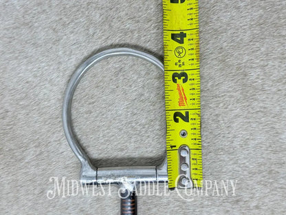 Metalab Dee Ring Snaffle With Sweet Iron Mouth And Copper Inlay 5” - Bit