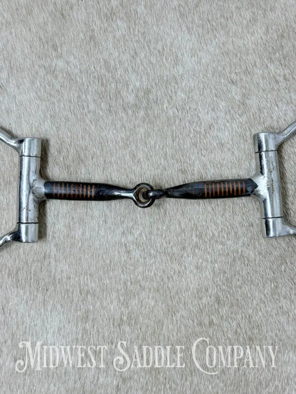 Metalab Dee Ring Snaffle With Sweet Iron Mouth And Copper Inlay 5” - Bit