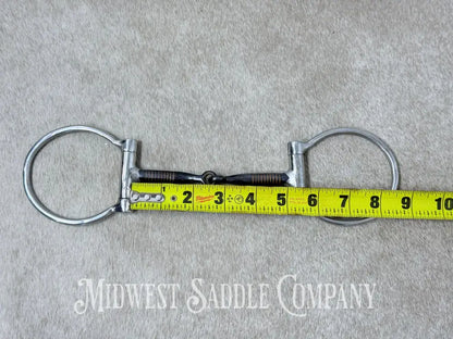 Metalab Dee Ring Snaffle With Sweet Iron Mouth And Copper Inlay 5” - Bit