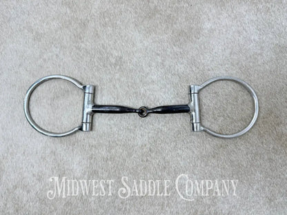 Metalab Dee Ring Snaffle With Sweet Iron Mouth And Copper Inlay 5” - Bit