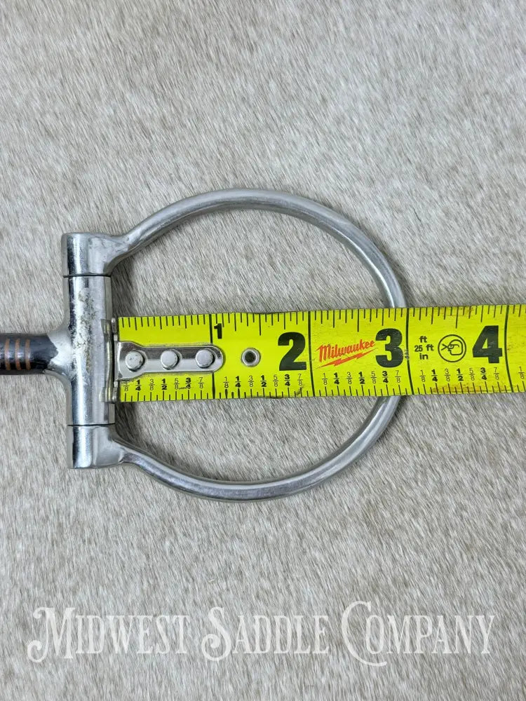 Metalab Dee Ring Snaffle With Sweet Iron Mouth And Copper Inlay 5” - Bit