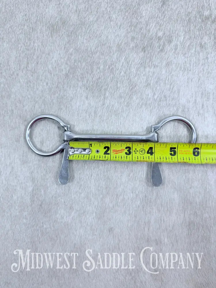 Miniature Horse / Small Pony Half Cheek Mullen Snaffle Driving Bit 3.75” Bit
