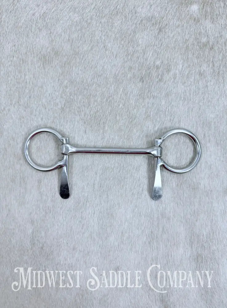 Miniature Horse / Small Pony Half Cheek Mullen Snaffle Driving Bit 3.75” Bit