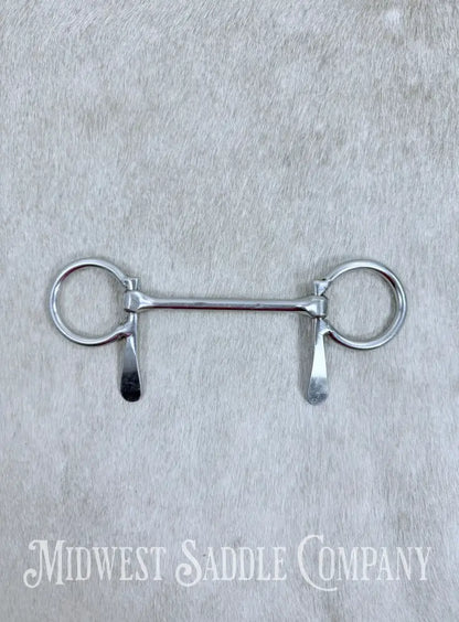 Miniature Horse / Small Pony Half Cheek Mullen Snaffle Driving Bit 3.75” Bit