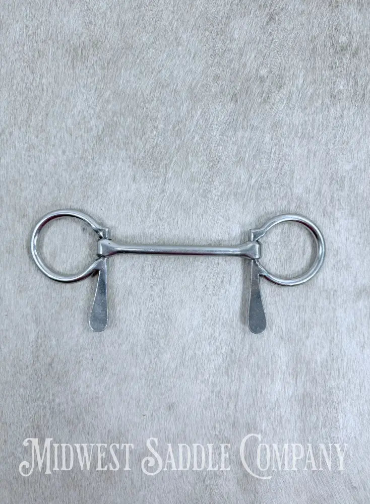 Miniature Horse / Small Pony Half Cheek Mullen Snaffle Driving Bit 3.75” Bit