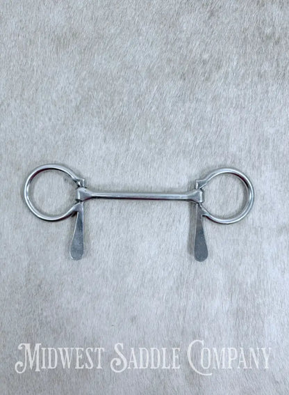 Miniature Horse / Small Pony Half Cheek Mullen Snaffle Driving Bit 3.75” Bit