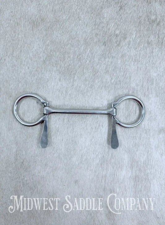 Miniature Horse / Small Pony Half Cheek Mullen Snaffle Driving Bit 3.75” Bit