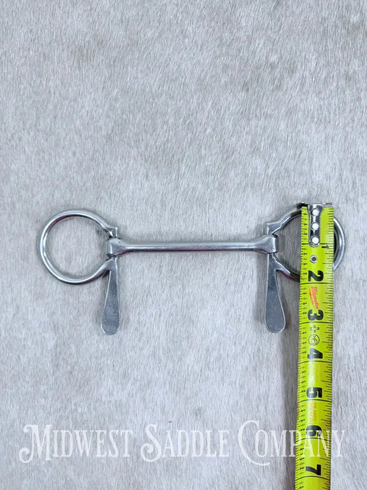 Miniature Horse / Small Pony Half Cheek Mullen Snaffle Driving Bit 3.75” Bit