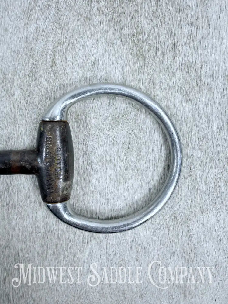 Monty Roberts Join Up Sweet Iron Copper Inlay Thick Snaffle Bit 5” Bit