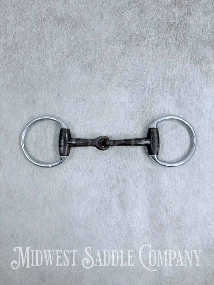 Monty Roberts Join Up Sweet Iron Copper Inlay Thick Snaffle Bit 5” Bit