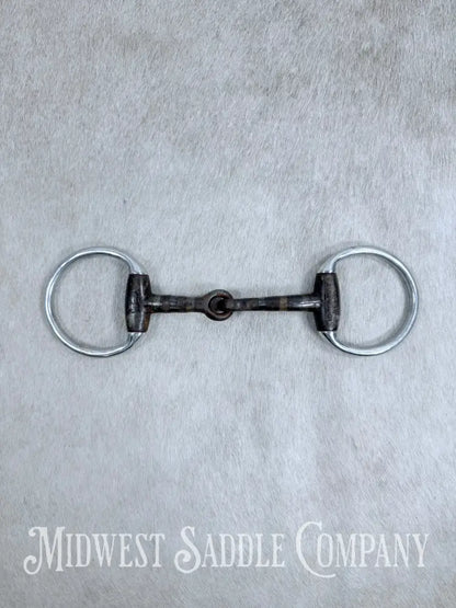 Monty Roberts Join Up Sweet Iron Copper Inlay Thick Snaffle Bit 5” Bit