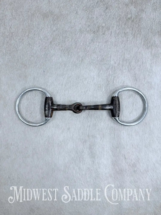 Monty Roberts Join Up Sweet Iron Copper Inlay Thick Snaffle Bit 5” Bit