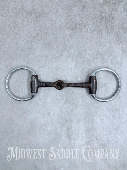 Monty Roberts Join Up Sweet Iron Copper Inlay Thick Snaffle Bit 5” Bit