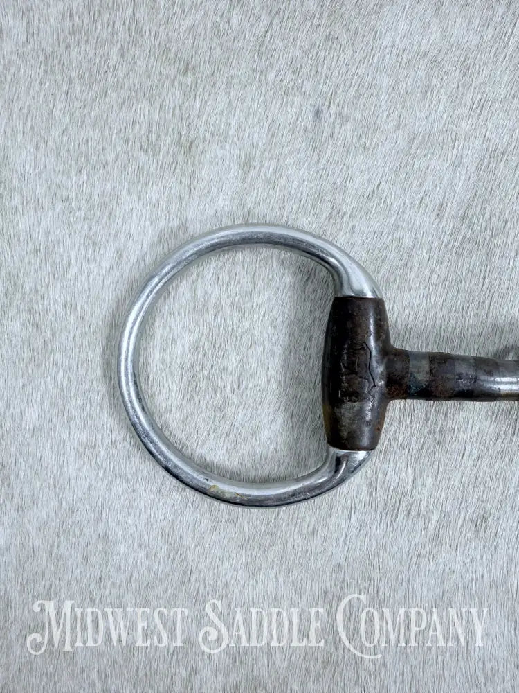 Monty Roberts Join Up Sweet Iron Copper Inlay Thick Snaffle Bit 5” Bit