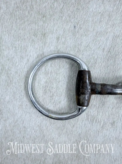 Monty Roberts Join Up Sweet Iron Copper Inlay Thick Snaffle Bit 5” Bit