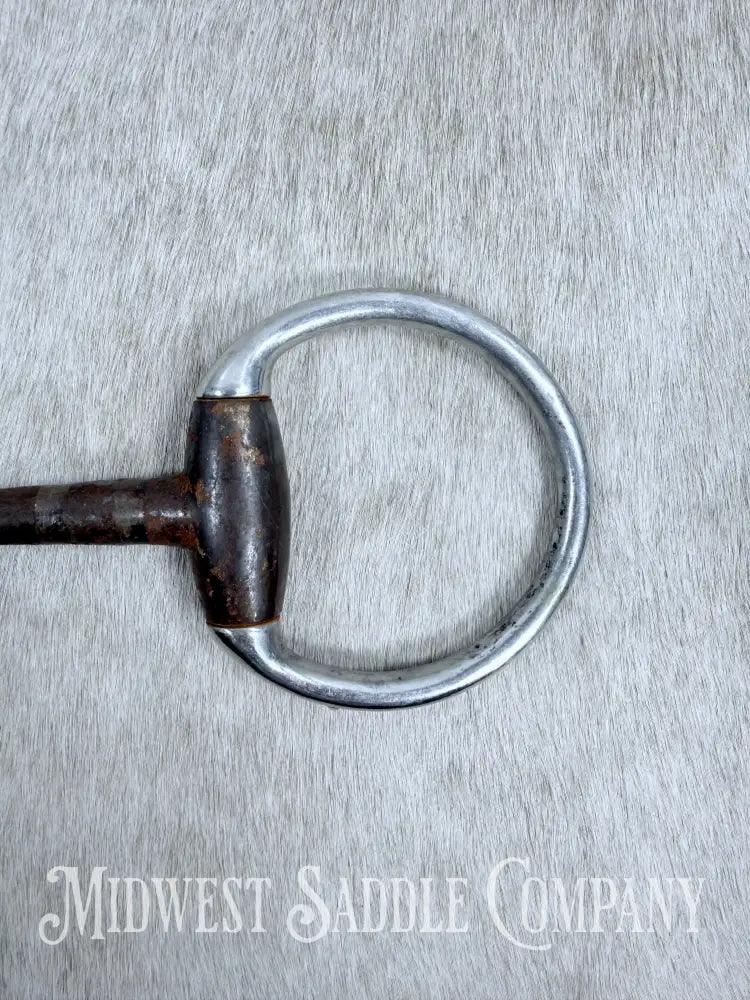 Monty Roberts Join Up Sweet Iron Copper Inlay Thick Snaffle Bit 5” Bit