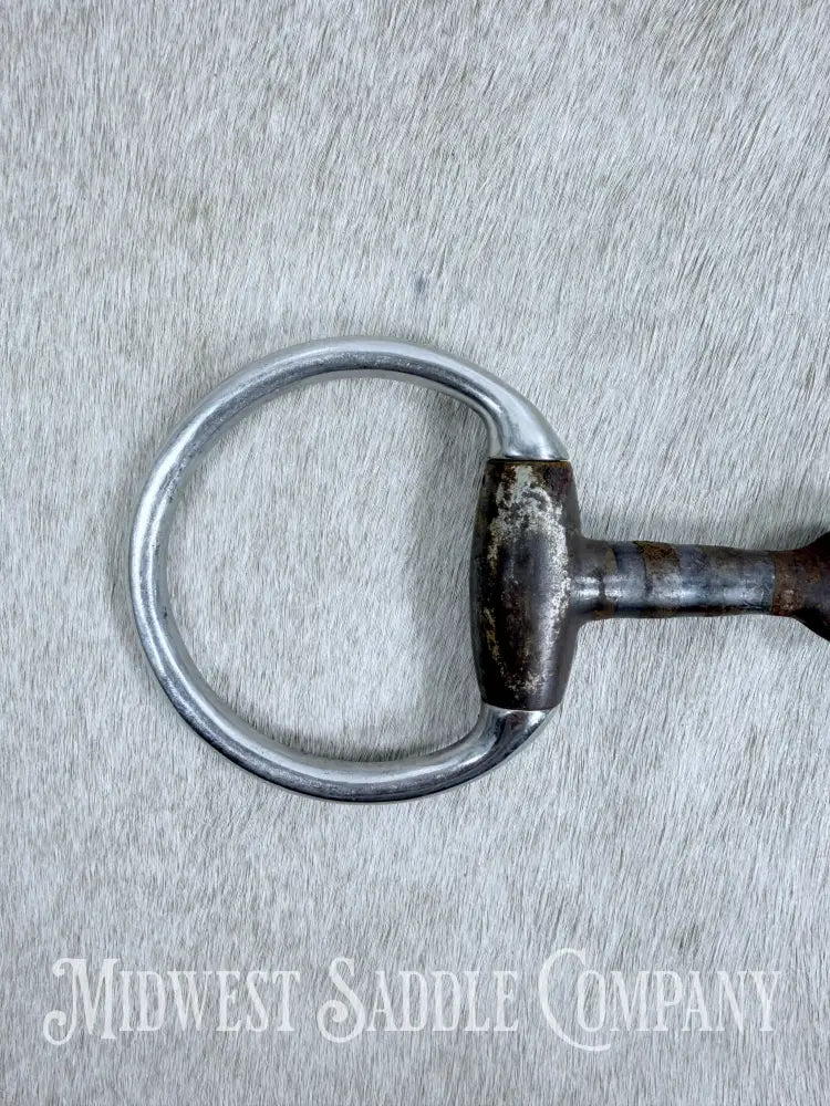 Monty Roberts Join Up Sweet Iron Copper Inlay Thick Snaffle Bit 5” Bit