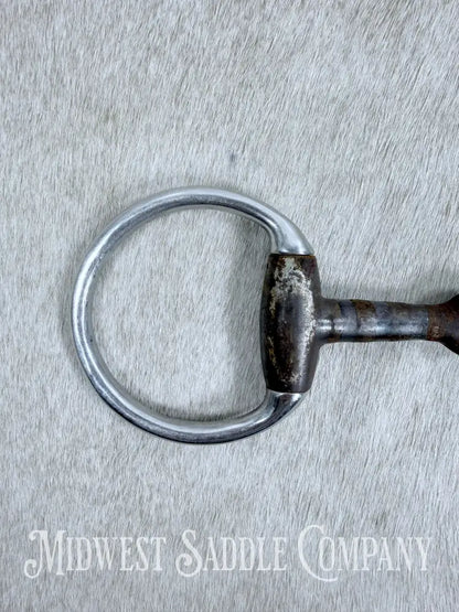 Monty Roberts Join Up Sweet Iron Copper Inlay Thick Snaffle Bit 5” Bit