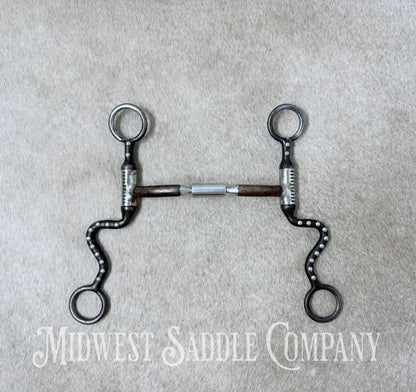 Myler Black Steel Seven Shank Comfort Snaffle Wide Barrel MB 02 Stage 1 5” - Bit