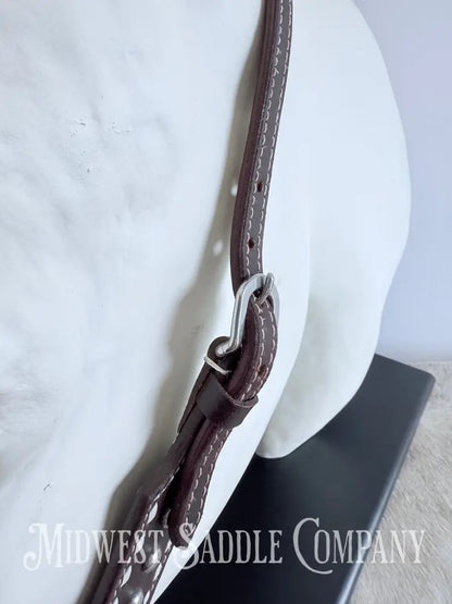 New Buckstitch Dot Western Headstall & Bikini Breast Collar Hair-on-Hide Full Horse Size Tack Set