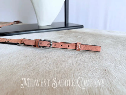 New Chocolate Buckstitch Western Headstall & Breast Collar Tack Set Rough-out Leather Tack Set