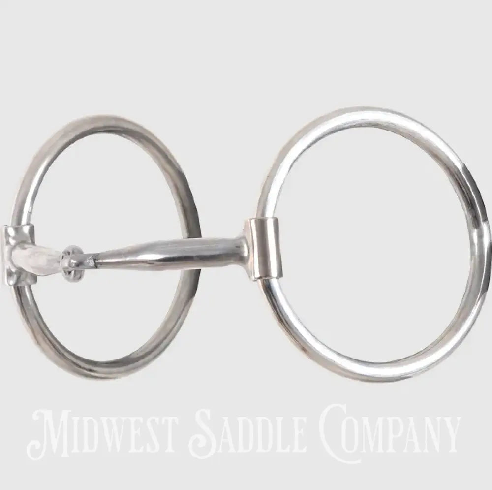 New Classic Equine Smooth Bar O-Ring Snaffle with Copper Inlay 5.25” - Bit