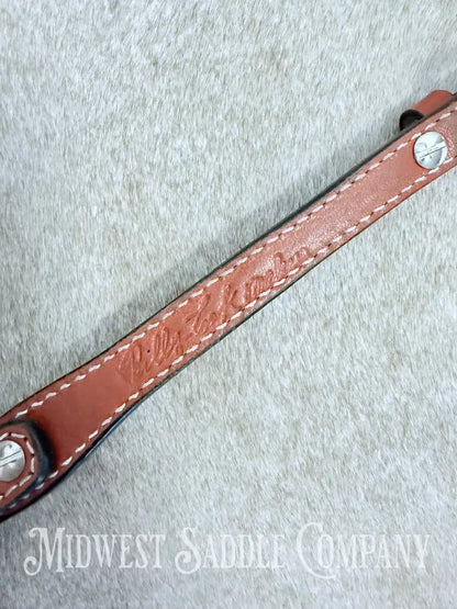 New Genuine Billy Cook Maker Western Leather Headstall - Average Horse Size Bridles & Headstalls