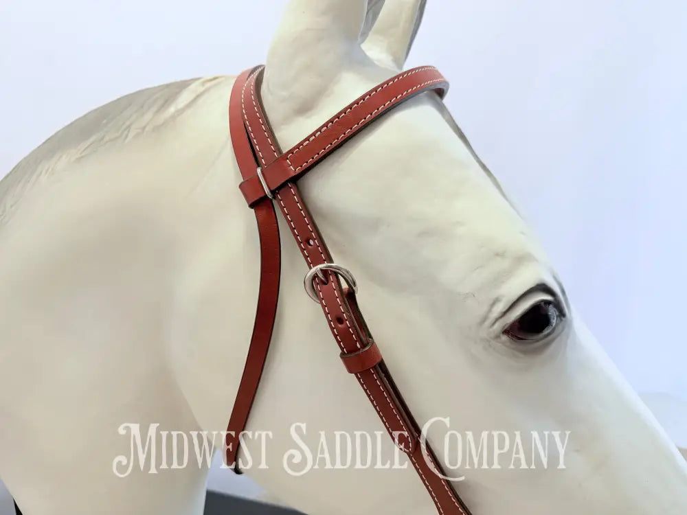 New Genuine Billy Cook Maker Western Leather Headstall - Average Horse Size Bridles & Headstalls
