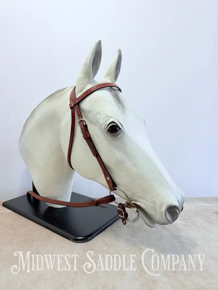 New Genuine Billy Cook Maker Western Leather Headstall - Average Horse Size Bridles & Headstalls