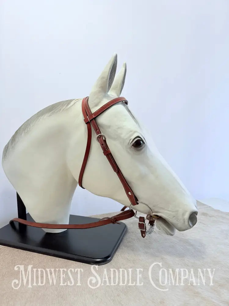 New Genuine Billy Cook Maker Western Leather Headstall - Average Horse Size Bridles & Headstalls