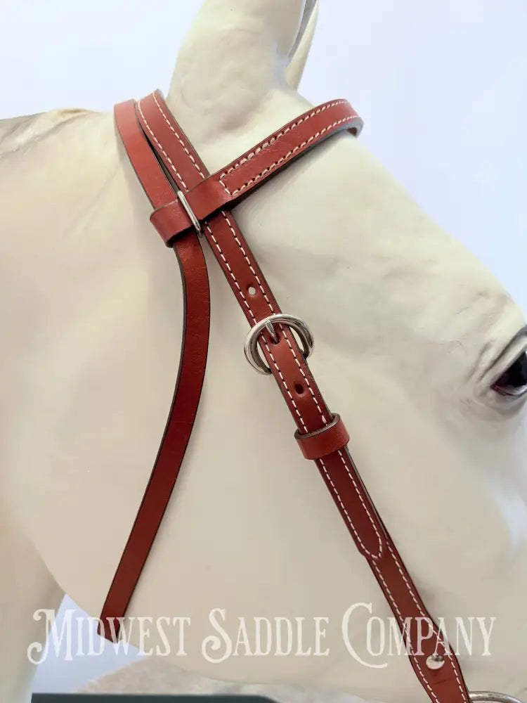 New Genuine Billy Cook Maker Western Leather Headstall - Average Horse Size Bridles & Headstalls