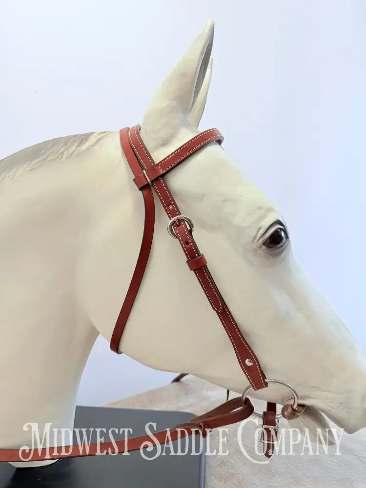 New Genuine Billy Cook Maker Western Leather Headstall - Average Horse Size Bridles & Headstalls