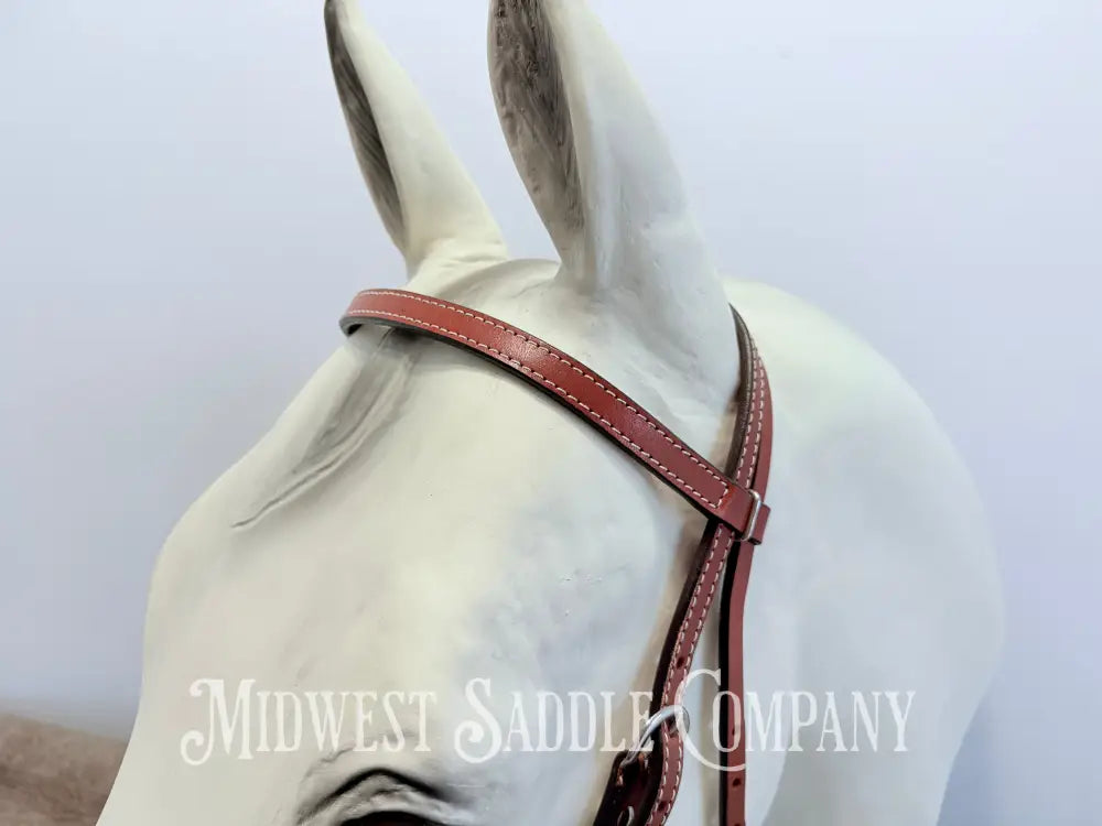New Genuine Billy Cook Maker Western Leather Headstall - Average Horse Size Bridles & Headstalls