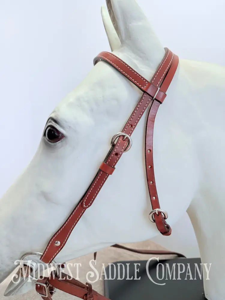 New Genuine Billy Cook Maker Western Leather Headstall - Average Horse Size Bridles & Headstalls