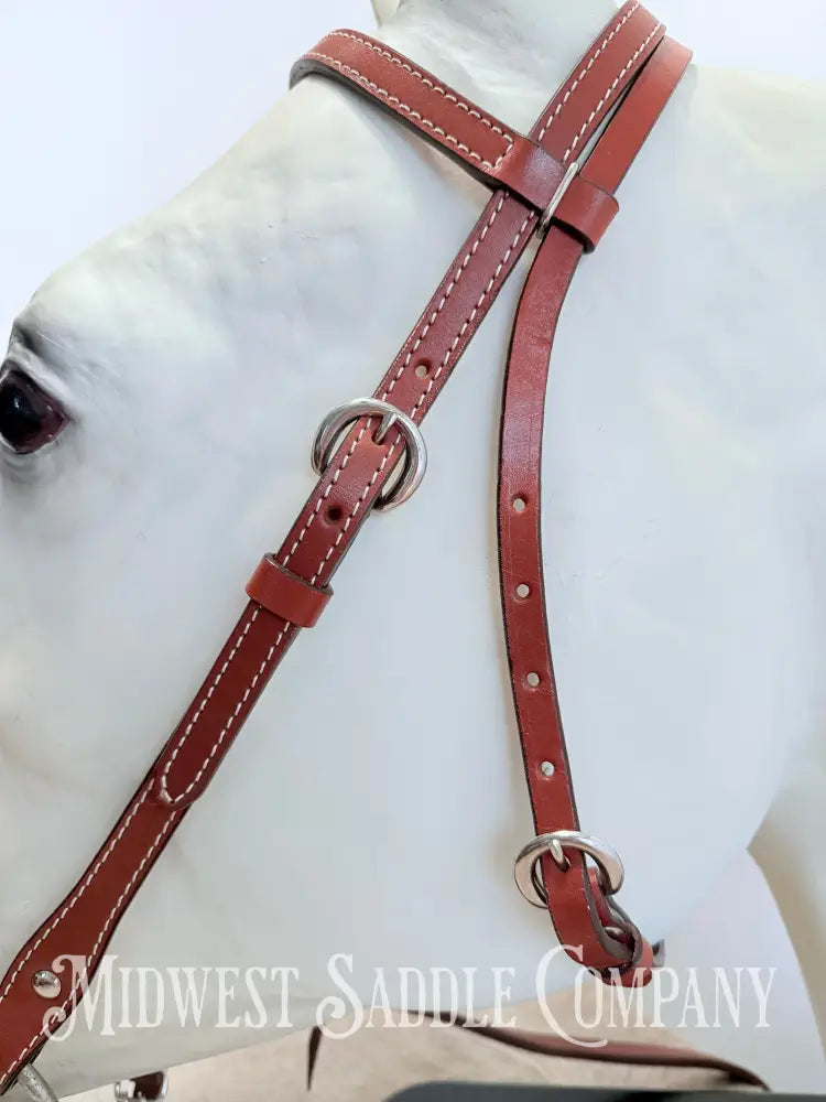 New Genuine Billy Cook Maker Western Leather Headstall - Average Horse Size Bridles & Headstalls