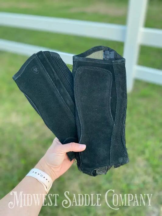 New Kid’s Ariat Suede Half Chaps - Small S Youth