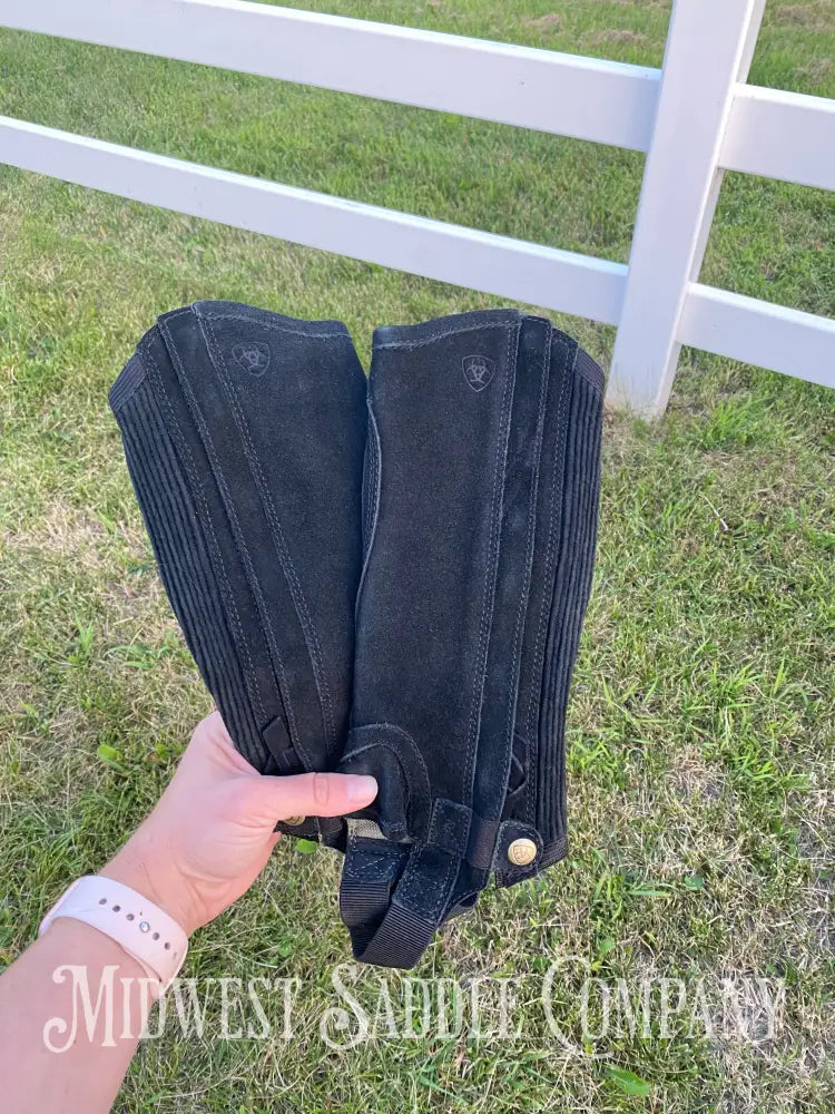 New Kid’s Ariat Suede Half Chaps - Small S Youth