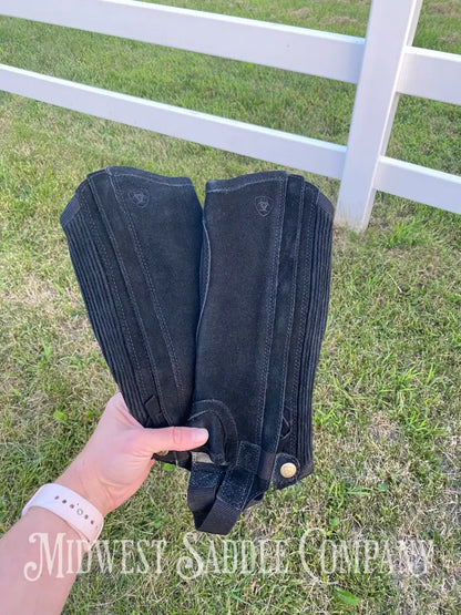 New Kid’s Ariat Suede Half Chaps - Small S Youth