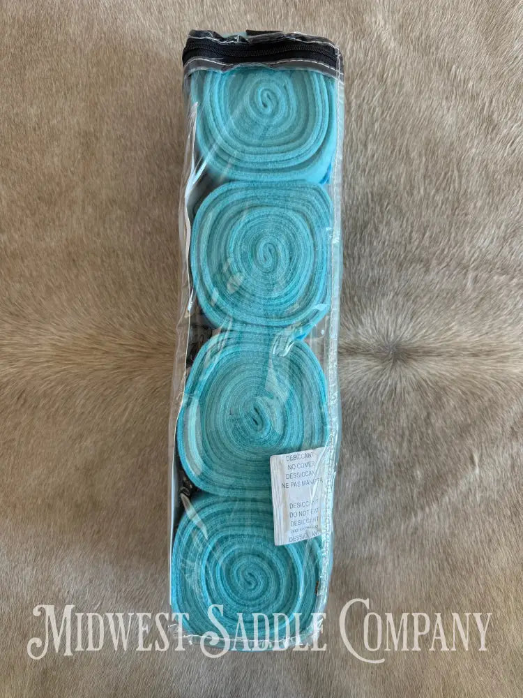 New Mustang Turquoise Polo Wraps Horse Boots