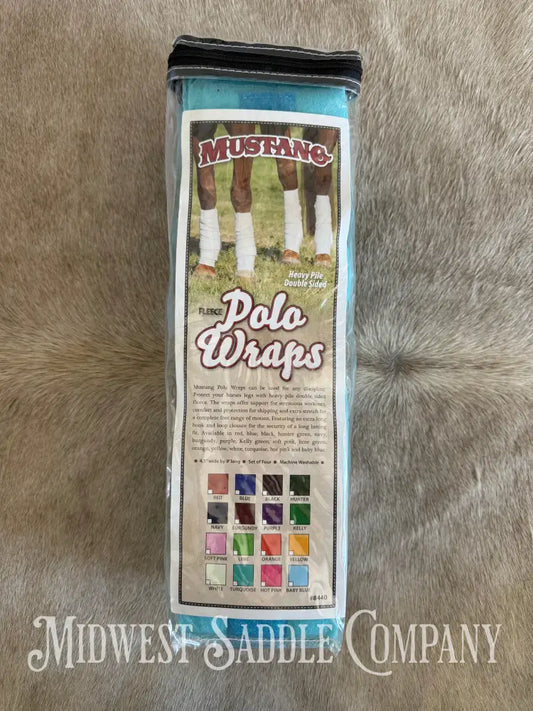 New Mustang Turquoise Polo Wraps Horse Boots