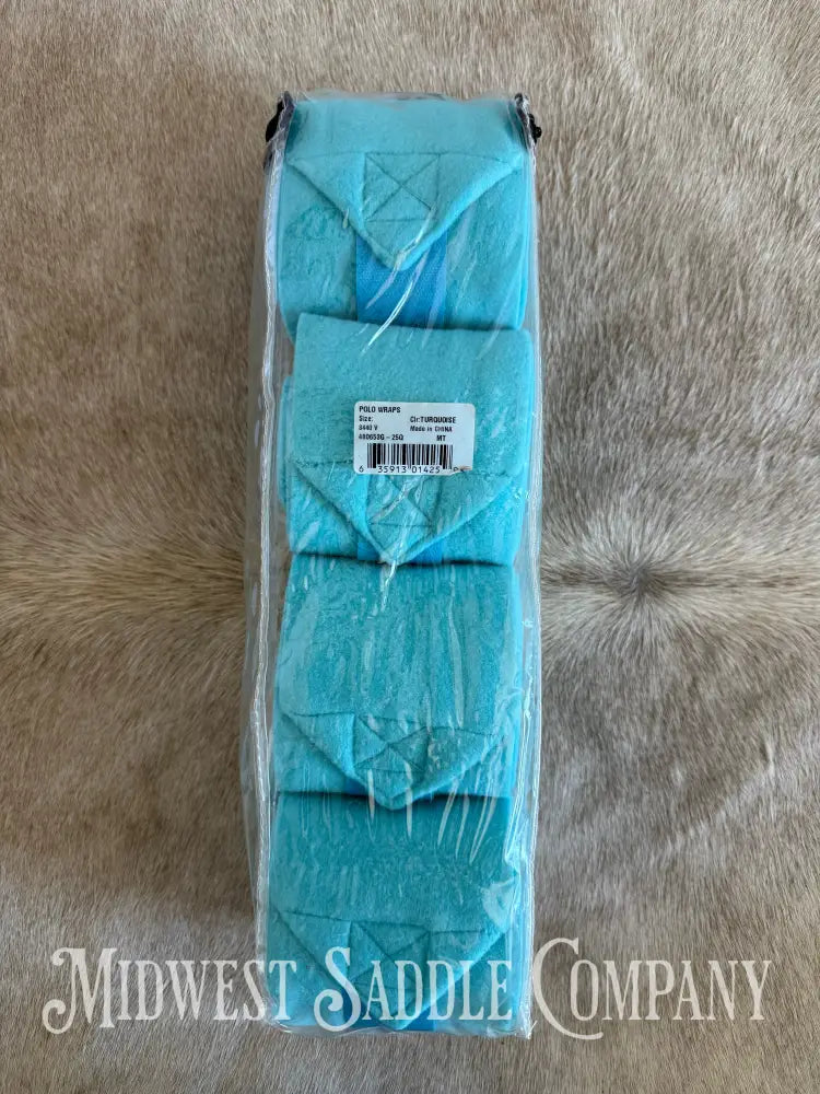New Mustang Turquoise Polo Wraps Horse Boots