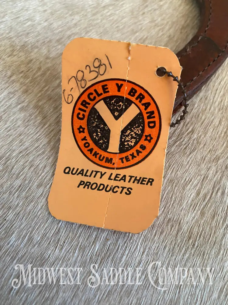 New Old Stock: Circle Y One Ear Horse Headstall Replacement Earpiece - Blank Empty Channel Bridles